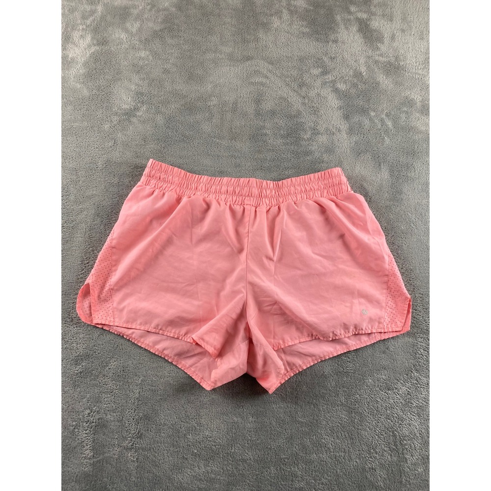Xersion Womens Pink Running Shorts Elastic Waist Perforated Activewear Size L